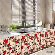 6pcs kitchen curtain pang lababo 150*70cm waterproof kitchen curtain under sink makapal kitchen curt