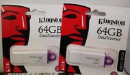 全新 金士頓 Kingston  DataTraveler G4 USB 3.0/隨身碟 64G /附發票有保固
