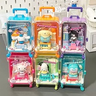 [6 IN 1] AREA-X Block AB0110 Hello Adventure Sanrio Series Mini Suitcase Gift Decoration Building Br