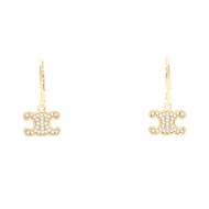 【二手】 CELINE Triomphe 耳環 460GC6BZI35OR 鍍金耳環（女士）（全新）