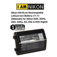 NIKON EN-EL4A 2500 mAh RECHARGEABLE LITHIUM-ION BATTERY FOR D2H, D2Hs, D2X, D2Xs, D3, D3s & D3X DSLR