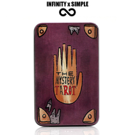 The Mystery Tarot Deck in a Tin Card Game Gilded Sliver 78-Card Deck with Guidebook Card Game