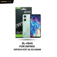 Hippo BL-49HX Baterai 5000mAh Double IC Protection Compatible With INFINIX Hot 20 5G X666B Stiker Le