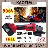 KAOTIM 998VF Cordless Angle Grinder Rechargeable Battery Brushless Polisher Grinding Metal Cutter Po