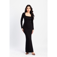 SUPERBABE BODYCON SHAPEWEAR LONG DRESS LONG SLEEVES l BETTER THAN SKIMS