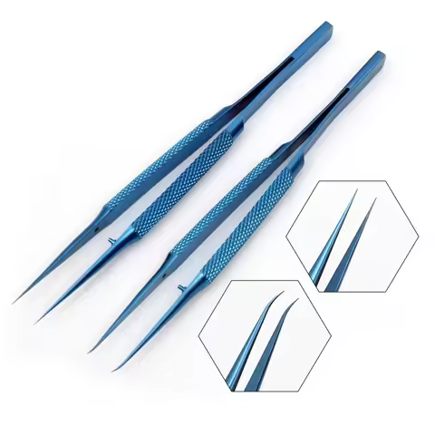 Precision Titanium Alloy Tweezers Professional Repair Fingerprint Fly Line Electronics Forceps Anti-
