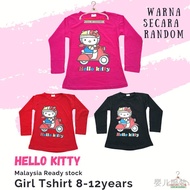 long pant◙☸┇G1 (8-12 Tahun) Baju Budak Perempuan Lengan Panjang / Kids Girl T Shirt Long Sleeve (Isl
