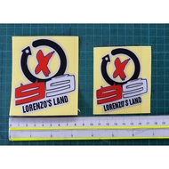 Lorenzo 99 / Lorenzo Land Small / Big Sticker Cutting Overlapping Reflective Designs lorenzo99