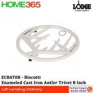 Lodge Enameled Cast Iron Antler Trivet 8 Inch EC8AT08 - Biscotti