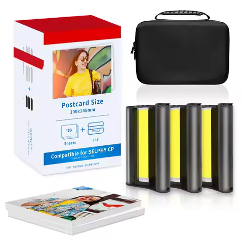 KP108 For Canon SELPHY CP1500 Compact Photo Printer Kit Wifi wireless for KP-108IN RP-108 CP1200 CP9
