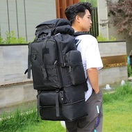 TravelGear24 กระเป๋าเป้สะพายหลัง กระเป๋าเป้เดินป่า ขนาด 80L กระเป๋าเดินทาง กระเป๋าเดินป่า ตั้งแคมป์ ปีนเขา Hiking Backpack - E0030
