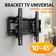TV MONITOR BRACKET 32 INCH LED 10 24 42 INCH FLEXIBLE WALL THICK UNIVERSAL BRACKET COMPLETE BOLT