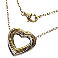 CARTIER/Cartier Trinity Heart Necklace in 18K Yellow Gold/18K White Gold/18K Pink Gold, 4.3g, 41.0cm