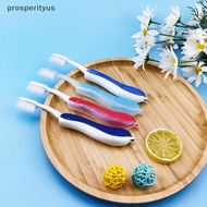[Prs] 2PCS Travel Soft-bristled Folding Toothbrush Portable Design Disposable for Oral Hygiene Hotel