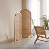 Rattan Partition, Oval Rattan Figure Screen, Partition