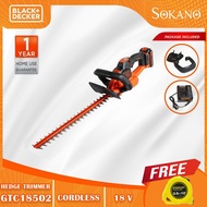 BLACK+DECKER GTC18502PC 50cm 18V 2.0Ah lithium-ion POWERCOMMAND Cordless Hedge Trimmer (GTC18502P,GT