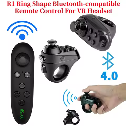 R1 Ring Shape Remote Control Bluetooth-compatible 4.0 Wireless Gamepad For iPhone Android Phone VR H