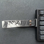 Devil's Eye Anime Keyboard Ribbon Strap for Wooting 60HE ATK68 Nylon PU Strap with 3M Tape & Screws