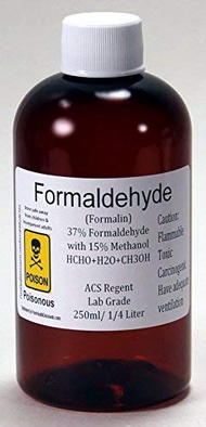37% Formaldehyde 250ml (Approx 8 Fl Oz) UPC Grade. Shipped Fast ONLY to Lower USA 48 States