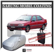SARUNG MOBIL PEUGEOT 306 COATING SILVER BODY COVER PEUGEOT 306
