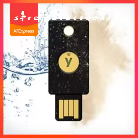 Security Key Series NFC by Yubico Connect via USB-A or NFC, FIDO Certified IP68 rated Yubikey