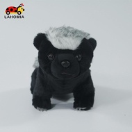 LAHOMIA African Badger Plush Animal Toy Realistic Educational Honey Badger Simulation Honey Badger P