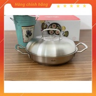 FISSLER PROFI 2-HANDED PAN WITH Stainless Steel Cup SIZE 24cm