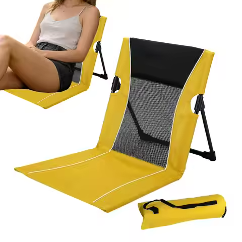 Foldable beach chairs Pool lounge chairs Outdoor camping folding chairs Ground mat lawn chairs foldi