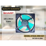 SHARP Refrigerator Fan Motor/Motor Kipas Peti Sejuk Refrigerator Fan Motor/4715JL-09W-S37/DC15V/SJ-B