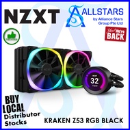 (ALLSTARS : We are Back PROMO) NZXT Kraken Z53 RGB (Black) 240mm Liquid Cooler with LCD Display / support LGA1700 / AIO Cooler  (Warranty 6years with TechDynamic)