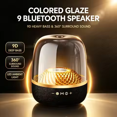 LP90 Pro Bluetooth Speaker: Upgraded Outdoor Portable Sound W/ Aura Glass Design (Prime Day Sale!)