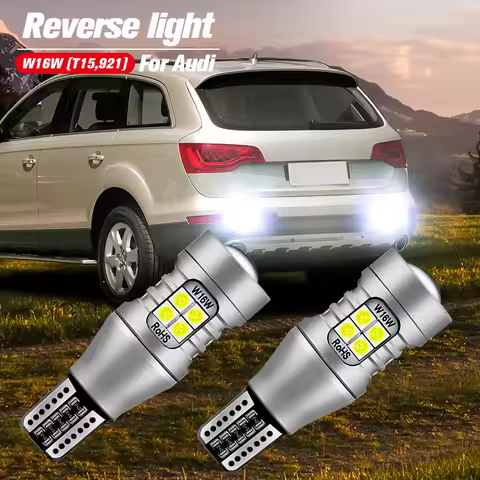2pcs LED Reverse Light Blub Backup Lamp W16W T15 921 Canbus For Audi A3 8P A4 B8 B9 A6 C6 C7 S4 S6 S