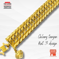 Youloong Rantai tangan Kait3 Lipan Pasir EMAS916/ Kait 3 bracelet 916GOLD