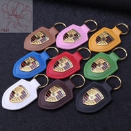 Porsche Cayenne Macan Keychain Original Car 718 Panamera Buckle Shield Logo Key
