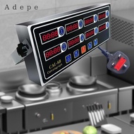 [Adepe] 8 Channels Commercial Kitchen Timer Adjustable for Home Multiple Events