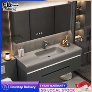 FUCHEN FUCHEN Free deliveryBathroom cabinet Washbasin cabinet bathroom vanity set with artificial st