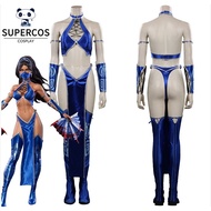 Mortal Kombat 9 Cos Kitana Cosplay Costume Events Party Sexy Clothing
