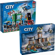 City Police Bank Chase 60317 Sea Prison Island Assembly Police Station 60419 Boy Building Blocks