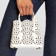 Alaia Genuine Leather Hollow Portable Female Bag High-End Feel Handbag Party Party Portable Cross-Bo