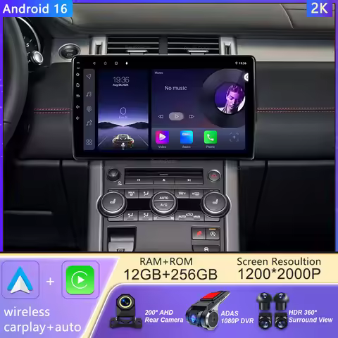 Android 16 Car Multimedia Player For Land Range Rover Evoque L538 2012 - 2018 Radio Carplay Auto 2di