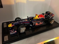 1:8 Amalgam Fine Model Racing Cars Vettel Red Bull World Championship Winning RB6 to Victory at Abu 