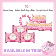 G21 Mini Combo Soap (Golden Dust / Kojic Honey Oatmeal Duo) TRIO TRIAL PACK 60g