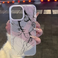 Sketch Girl Cat Series Suitable for iPhone Apple 18 17e 16/15pro Shock-resistant 14/13 Protective Pr