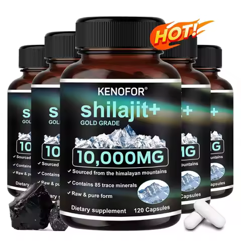 Himalayan Original and Pure Shilajit Capsules, Rich in Natural Fulvic Acid and 85+ Trace Minerals, G