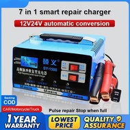 Volta Quick Auto Restore 12/24V Pulse Car Charger Battery Efficiency 7-in-1 Professional