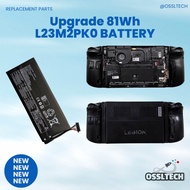 L23B2PK0 Battery 7.76V 81Wh 77.6Wh High-Capacity for Legion Go 8APU1 Handheld Gaming PC L23M2PK0 L23