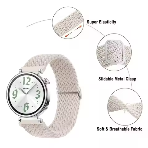 18mm watch Straps For huawei watch GT 6 5 4 41mm Sport Braided Adjustable bracelet belt for HUAWEI w