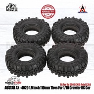 BAN AUSTAR AX-4020 TIRES 1.9" 4 PCS FOR 1/10 RC CRAWLER CAR ADVENTURE - TATA TOYS SHOP