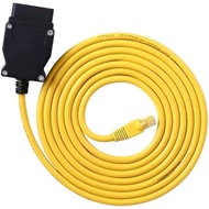 F- 6.6ft/2M with Enet for Compatible OBD Coding, ENET Bootmod3 Cable E-SYS BMW RJ45 ICOM Bimmercode,