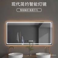 Toilet Mirror Bathroom Mirror Wall-Mounted Anti-Fog Toilet Luminous Mirror Hand Washing Smart Mirror Touch Screen